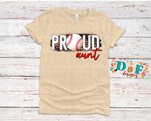 Proud Aunt Baseball Shirt
