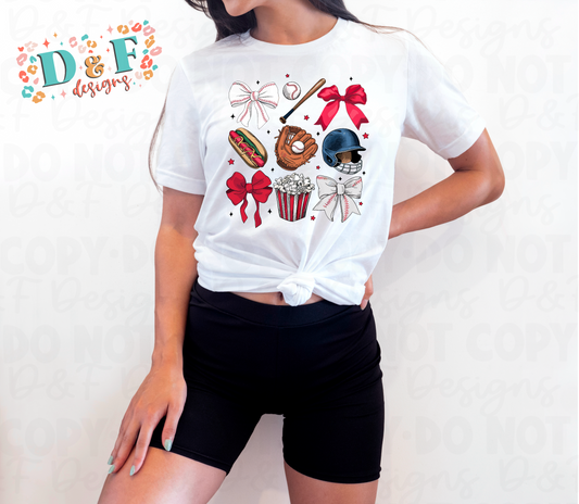 Bows and Baseball Shirt