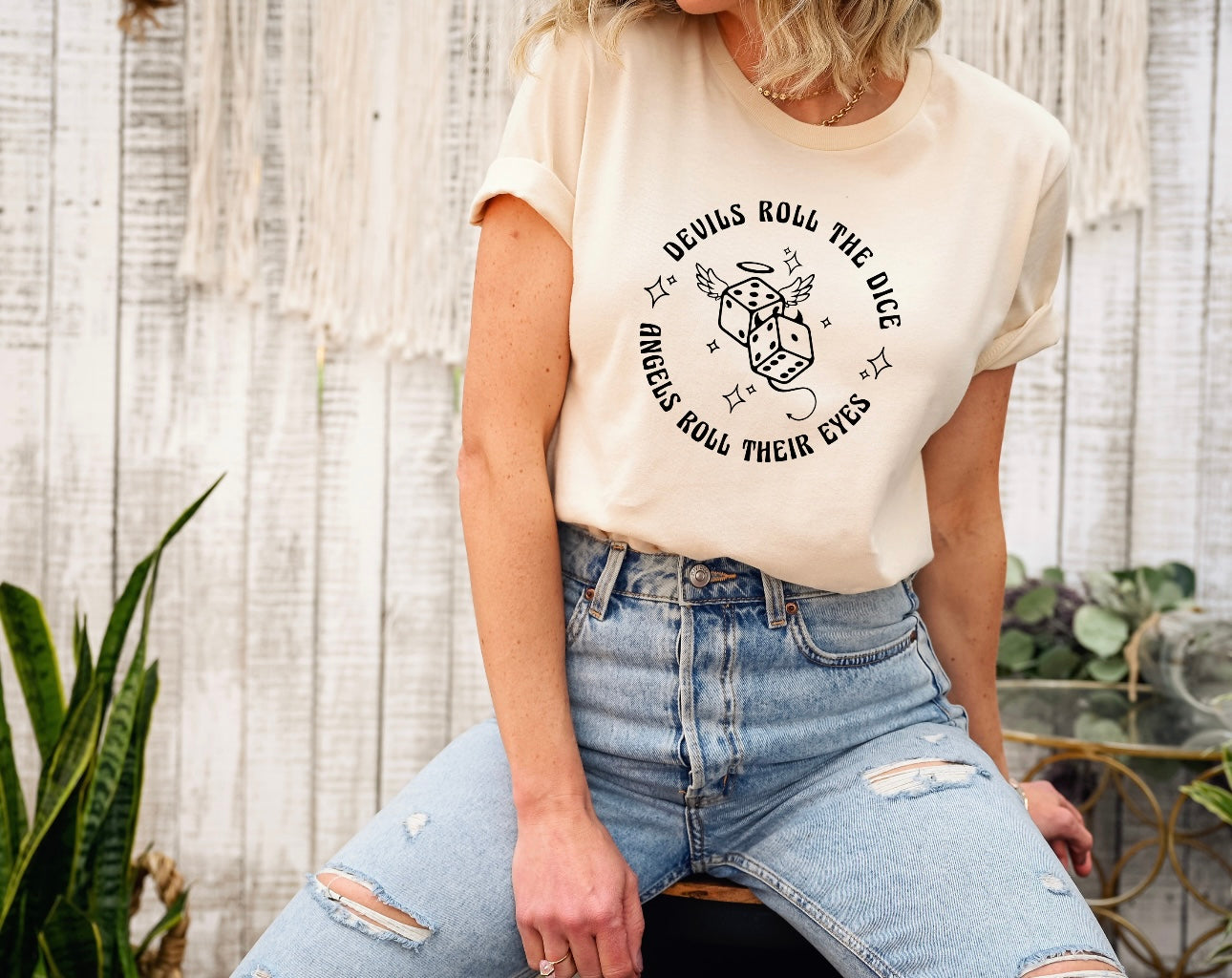 Devils Roll the Dice, Angel's Roll Their Eyes Shirt