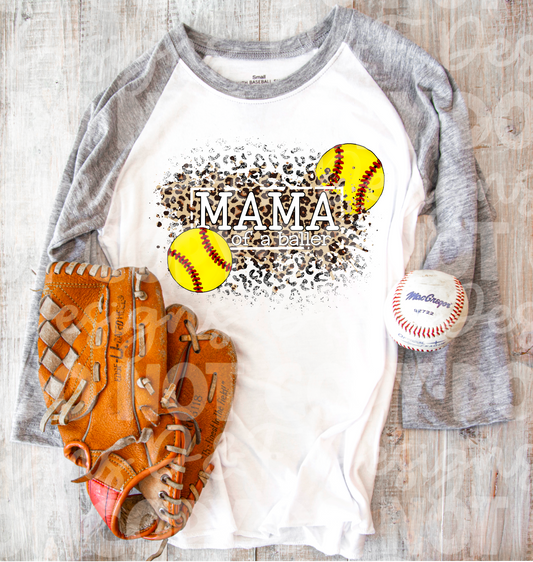 Mama of a Baller Softball Shirt