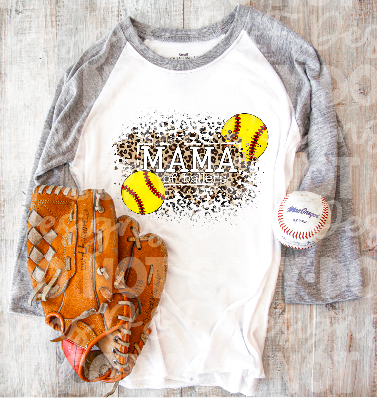 Mama of Ballers Softball Shirt