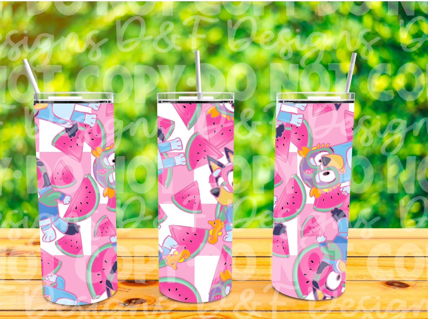 Silly old watermelon head Sublimation Tumbler