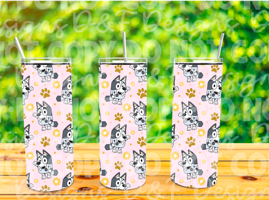 Muffin Floral Sublimation Tumbler