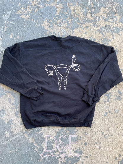 Middle Finger Uterus T-Shirt