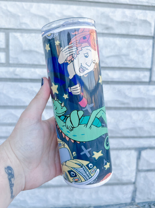 Magic School Bus (Black Background) Sublimation Tumbler